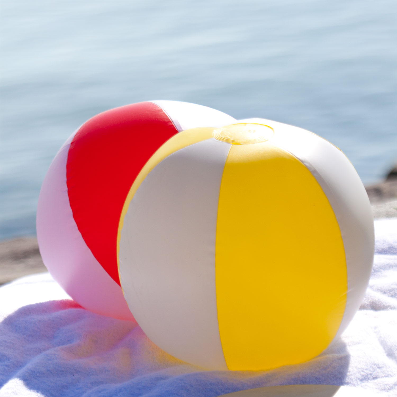 Ballon de plage - ⌀ 23 cm | Meilleur prix | Quadrichromie | 1 panneau imprimé